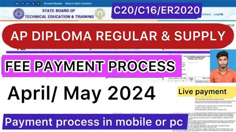odc sbtet|Diploma Exam Fee Payment Process (2021) .